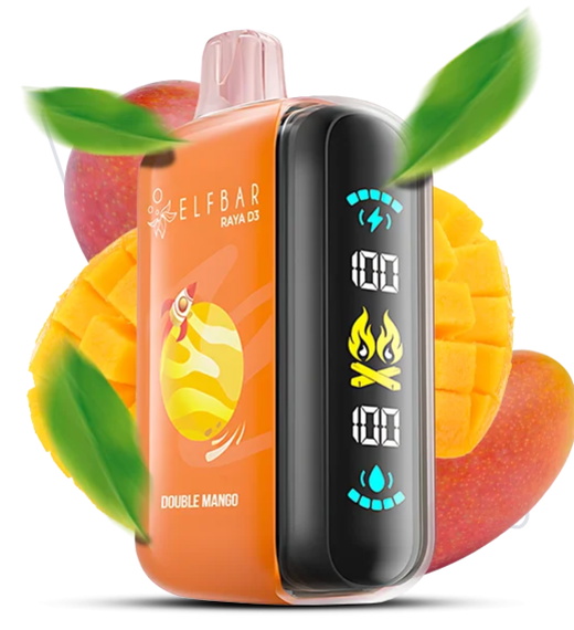 Одноразка ELF BAR RAYA D3 25 000 Double Mango (Подвійне манго)