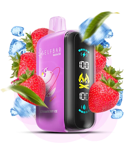 ELF BAR RAYA D3 25 000 Strawberry Ice (Клубника Лед)