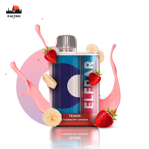 Elf Bar TE6000 Strawberry Banana (Клубника Банан)