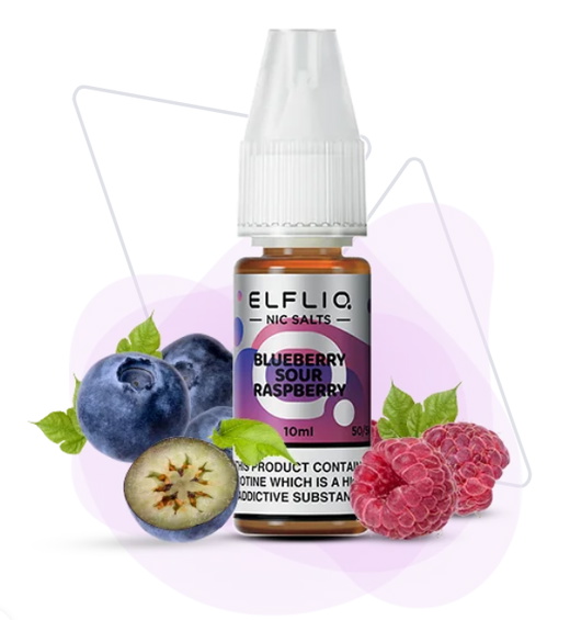 Жидкость Elf Bar Elf Liq 10 мл 50 мг Blueberry Rose Mint (Голубика Роза Мята)