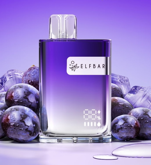 Одноразка ELFBAR CR8000 Grape Ice (Холодный виноград)