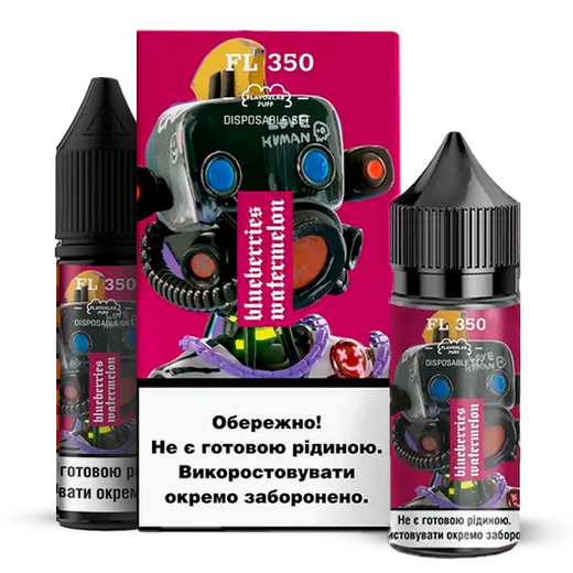 Набор FL350 без никотина Blueberry Watermelon (Чорниця Кавун) 30 мл