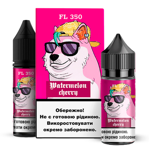 Набор FL350 без никотина Watermelon Cherry (Кавун Вишня) 30 мл