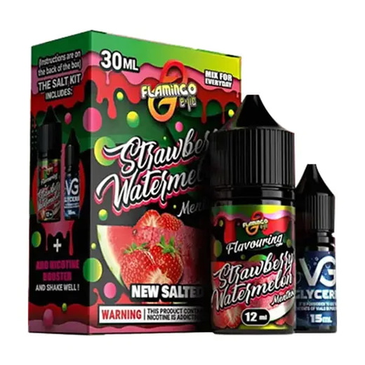 Набір Flamingo Strawberry Watermelon Menthol (Полуниця Кавун Ментол) 30 мл 50 мг