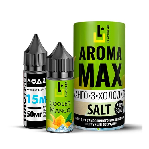 Набір сольової рідини Flavorlab Aroma MAX Cooled Mango (Манго з холодком) 30 мл 65 мг