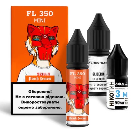 Набір Flavorlab FL350 mini Peach Lemon (Персик лимон) 15 мл