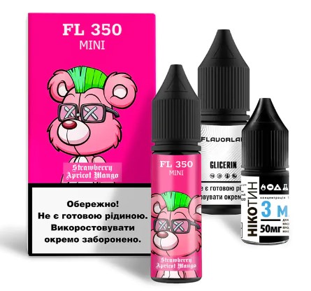 Набір Flavorlab FL350 mini Strawberry Apricot Mango (Манго абрикос полуниця) 15 мл