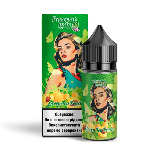 Набор Flavorlab Lady Green Tea Peach (Зеленый чай Персик) 30 мл 65 мг