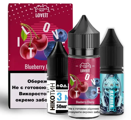 Набір Flavorlab Love IT Blueberry Cherry (Чорниця Вишня) 30мл 25мг