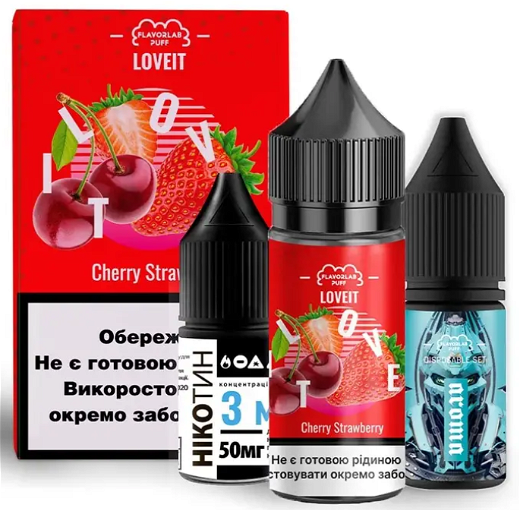 Набір Flavorlab Love IT Cherry Strawberry (Вишня Полуниця) 30мл 25мг