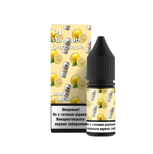 Набор солевой жидкости Flavorlab P1 Beer Lemon (Пиво Лимон) 10 мл 65 мг