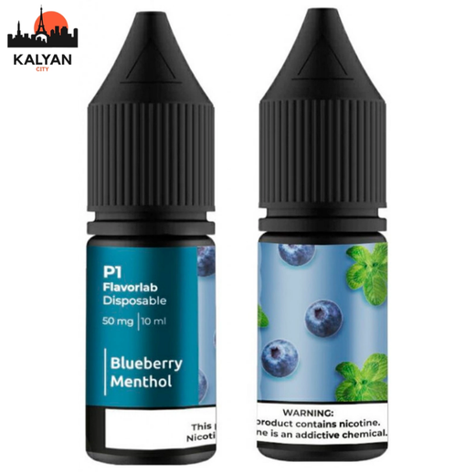 Набор солевой жидкости Flavorlab P1 Blueberry Menthol (Черника с ментолом) 10мл 65мг