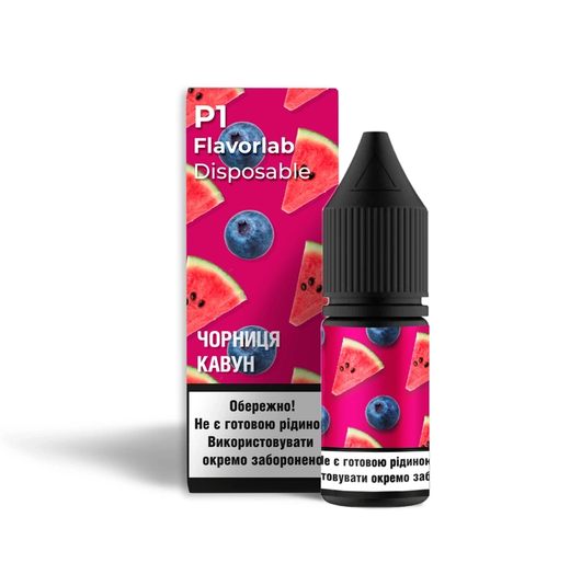 Набор солевой жидкости Flavorlab P1 Blueberry Watermelon (Черника Арбуз) 10 мл 65 мг