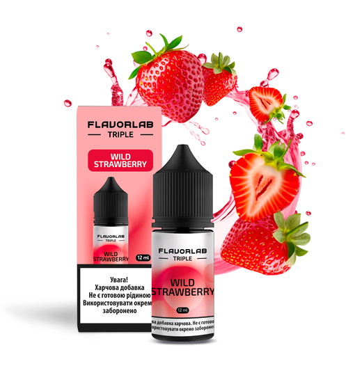 Набор солевой жидкости Flavorlab Triple Wild Strawberry (Земляника) 30 мл 50 мг