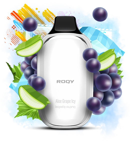 FLONQ ROQY 40000 Aloe Grape Icy (Алое Виноград Лід)