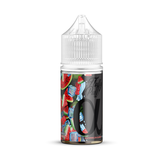 Набор солевой жидкости Fluffy Puff Alpha Watermelon Gummy Ice (Арбузный мармелад Лед) 30 мл 25 мг