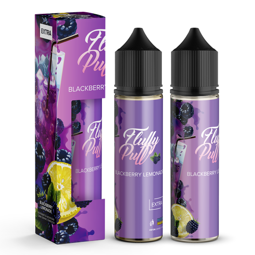Набор Fluffy Puff без никотина Blackberry Lemonade (Лимонад с ежевики) 60 мл 0 мг