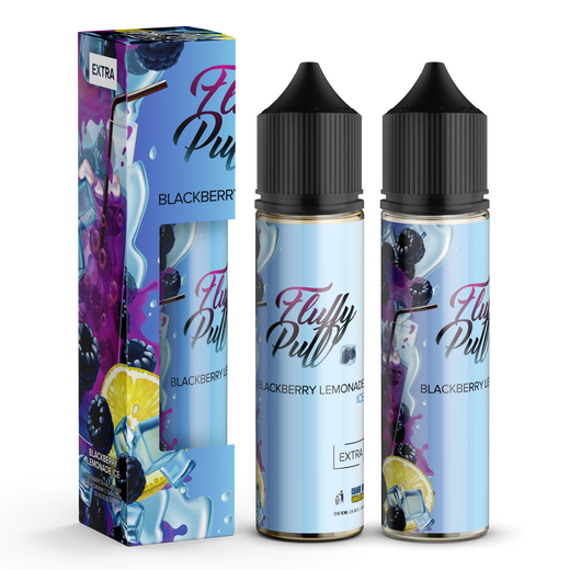 Набір Fluffy Puff без нікотину Blackberry Lemonade Ice (Лимонад з ожини з льодом) 60 мл 0 мг