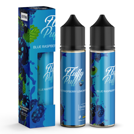 Набор Fluffy Puff без никотина Blue Raspberry Lemonade (Лимонад с синей малины) 60 мл 0 мг