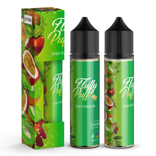 Набір Fluffy Puff без нікотину Kiwi Passion (Ківі Маракуя) 60 мл 0 мг