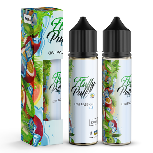 Набор Fluffy Puff без никотина Kiwi Passion Ice (Киви Маракуйя Лед) 60 мл 0 мг