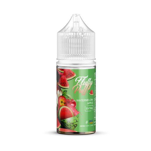 Набір Fluffy Puff без нікотину Watermelon Apple (Кавун Яблуко) 30 мл 0 мг