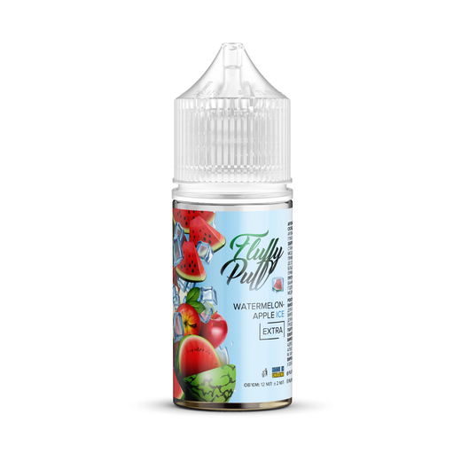 Набір Fluffy Puff без нікотину Watermelon Apple Ice (Кавун Яблуко Лід) 30 мл 0 мг