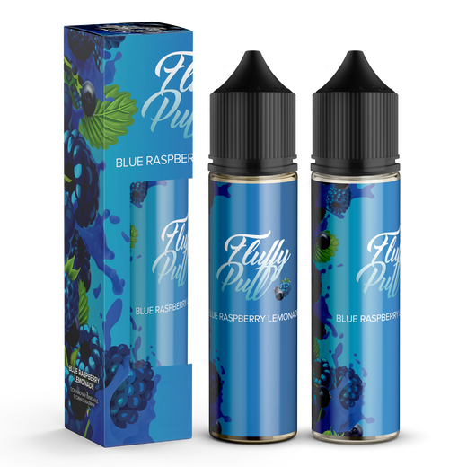 Набір органічної рідини Fluffy Puff Blue Raspberry Lemonade (Лимонад з блакитною малиною) 60 мл 3 мг