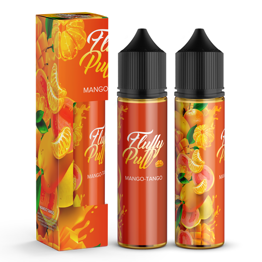 Набор органической жидкости Fluffy Puff Mango Tango (Манго Гуава Мандарин) 60 мл 3 мг