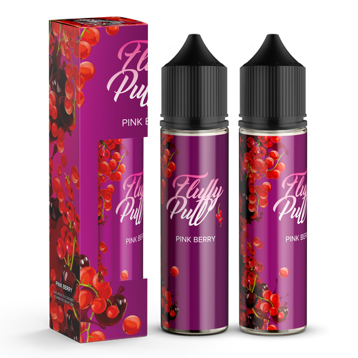 Набор органической жидкости Fluffy Puff Pink Berry (Розовые ягоды) 60 мл 3 мг