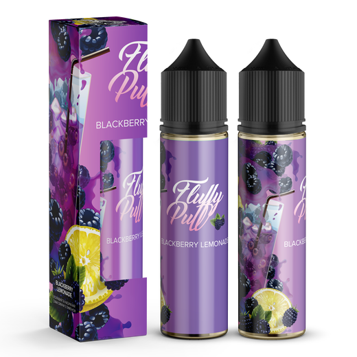 Набор органической жидкости Fluffy Puff Blackberry Lemonade (Лимонад с ежевикой) 60 мл 1 мг