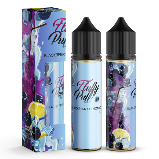 Набір органічної рідини Fluffy Puff Blackberry Lemonade Ice (Лимонад з ожиною Лід) 60 мл 3 мг