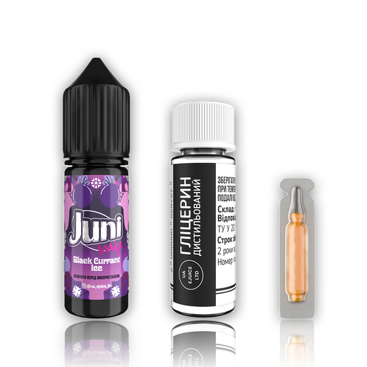 Набор Juni Mix Black Currant Ice (Черная смородина Лед) 15мл 65мг