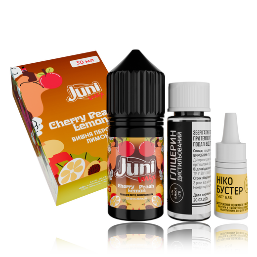 Набір Juni Mix HYBRID Cherry Peach Lemon (Вишня Персик Лимон) 30мл 50мг