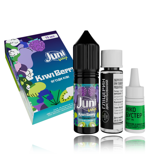 Набор Juni Mix HYBRID Kiwi Berry (Киви Ягоды) 15мл 65мг