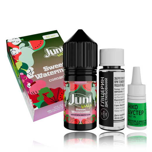 Набор Juni Mix HYBRID Sweet Watermelon (Сладкий Арбуз) 30мл 50мг