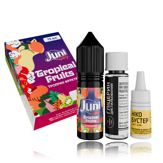 Набір Juni Mix HYBRID Tropical Fruits (Тропічні фрукти) 15мл 50мг