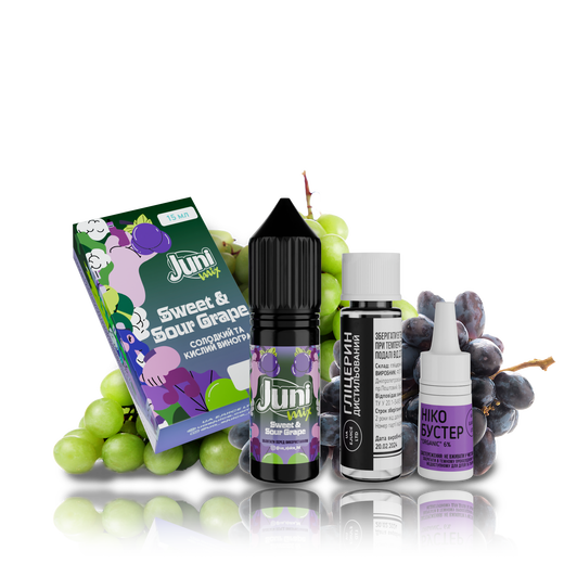 Набір Juni Mix Sweet Sour Grape (Солодкий Виноград) 15мл 50мг