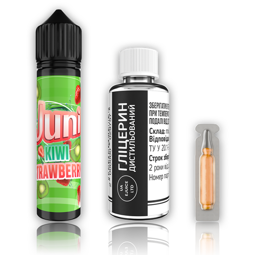 Набор органической жидкости Juni Kiwi Strawberry (Киви Клубника) 60 мл 6 мг