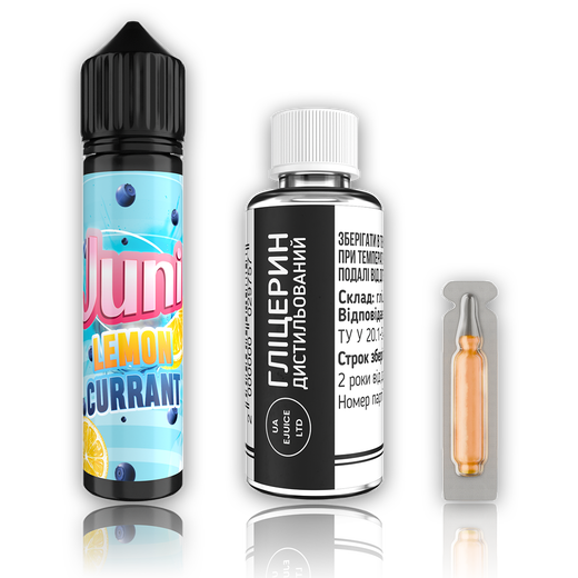 Набір органічної рідини Juni Lemon Currant (Лимон Смородина з холодком) 120 мл 3 мг