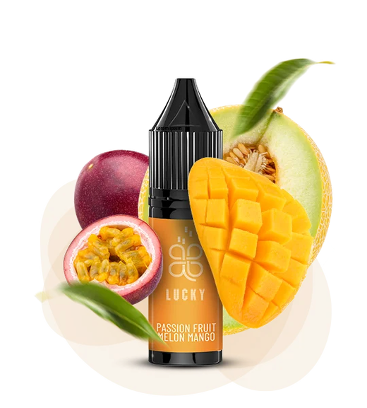 Солевая жидкость Lucky 15 мл 50 мг Passion Fruit Melon Mango (Маракуйя Дыня Манго)