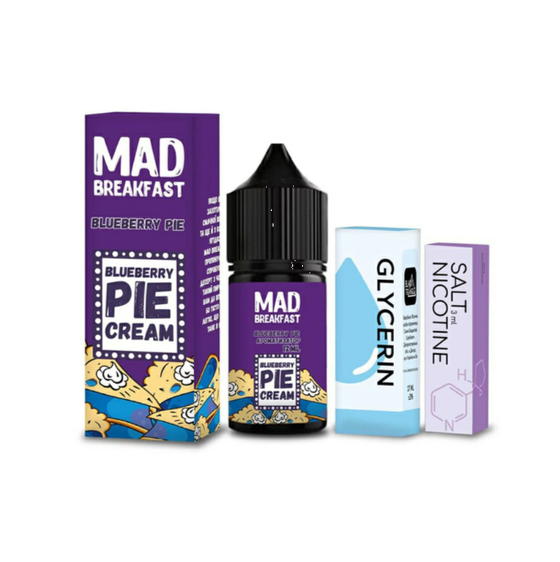 Набор солевой жидкости Mad Breakfast Blueberry Pie (Черничный Пирог) 30 мл 50 мг