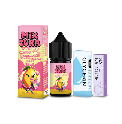 Набор солевой жидкости Mixtura Mango Gum (Манго Жвачка) 30 мл 30 мг