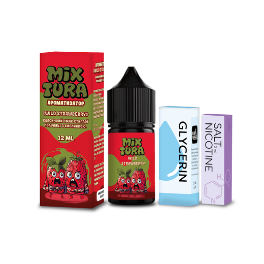 Набор солевой жидкости Mixtura Wild Strawberry (Лесная земляника) 30 мл 30 мг