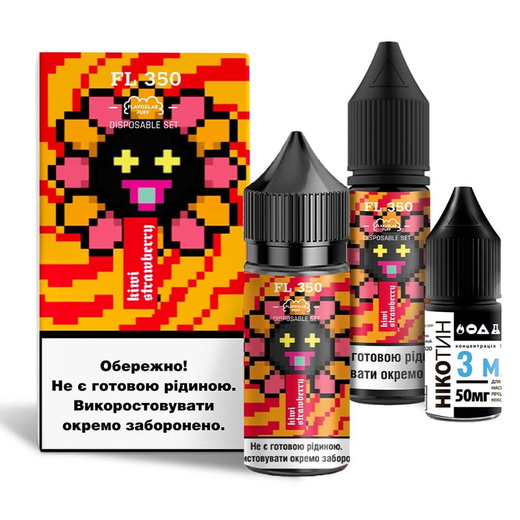 Набор солевой жидкости Flavorlab FL350 Kiwi Strawberry (Киви Клубника) 30 мл 65 мг