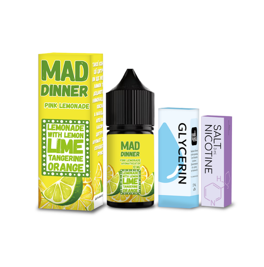 Набір сольової рідини Mad Dinner Pink Lemonade (Рожевий Лимонад) 30 мл 30 мг