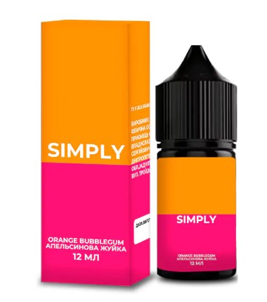 Набір сольової рідини Simply Orange Bubblegum (Апельсинова жуйка) 30 мл 30 мг