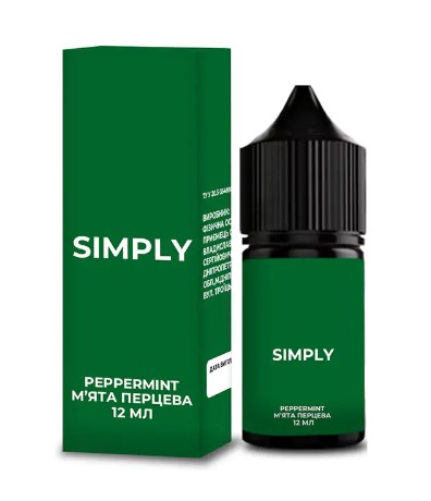 Набор солевой жидкости Simply Peppermint (Мятная перечная) 30 мл 50 мг