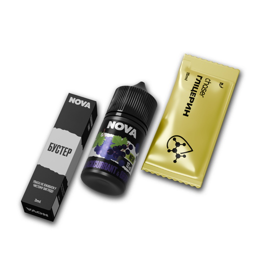 Набор Nova Blackcurrant Grape (Черная смородина Виноград) 30 мл 65 мг