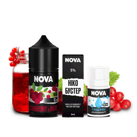 Набор Nova Cranberry Mors (Клюквенный морс) 30мл